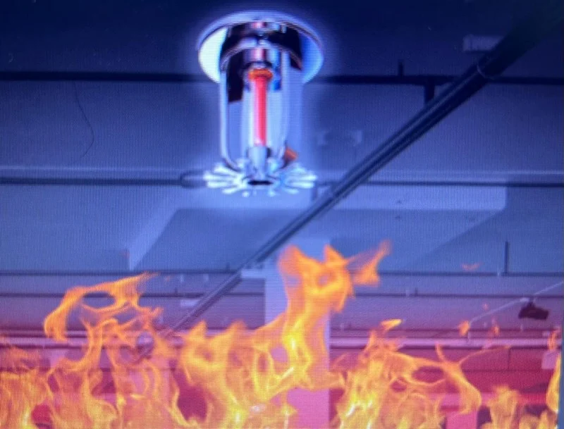 Imagem ilustrativa de Sistema de sprinkler para proteção contra incêndio